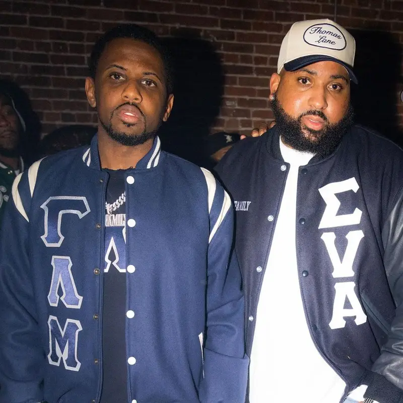 Fabolous outfit in Levi’s, Jordan, and Denim Tears, 2021