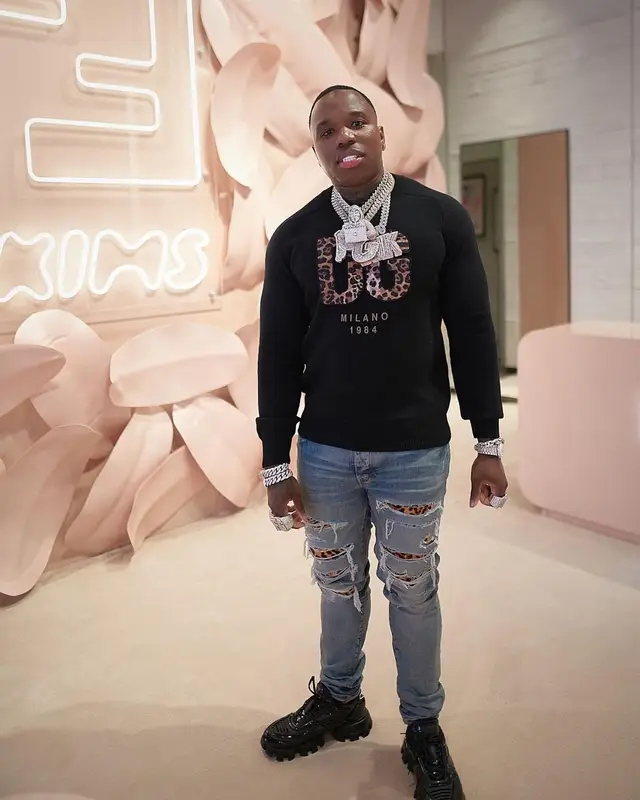 BandMan Kevo outfit in Dolce & Gabbana, Amiri, and Prada, 2021