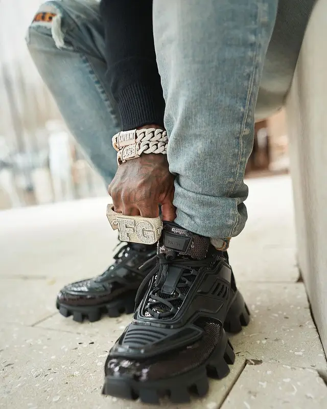 BandMan Kevo outfit in Dolce & Gabbana, Amiri, and Prada, 2021