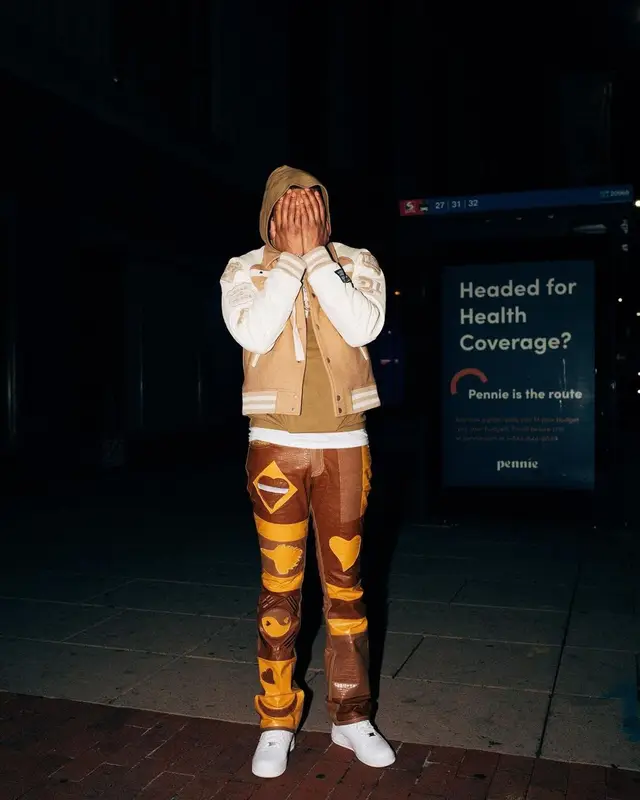 G Herbo outfit in Reese Cooper, Whensmokeclears, and Nike, 2021