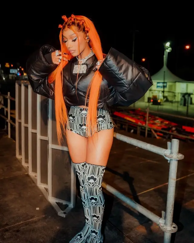 Bia outfit in Kwame - Adusei and Prada, 2021