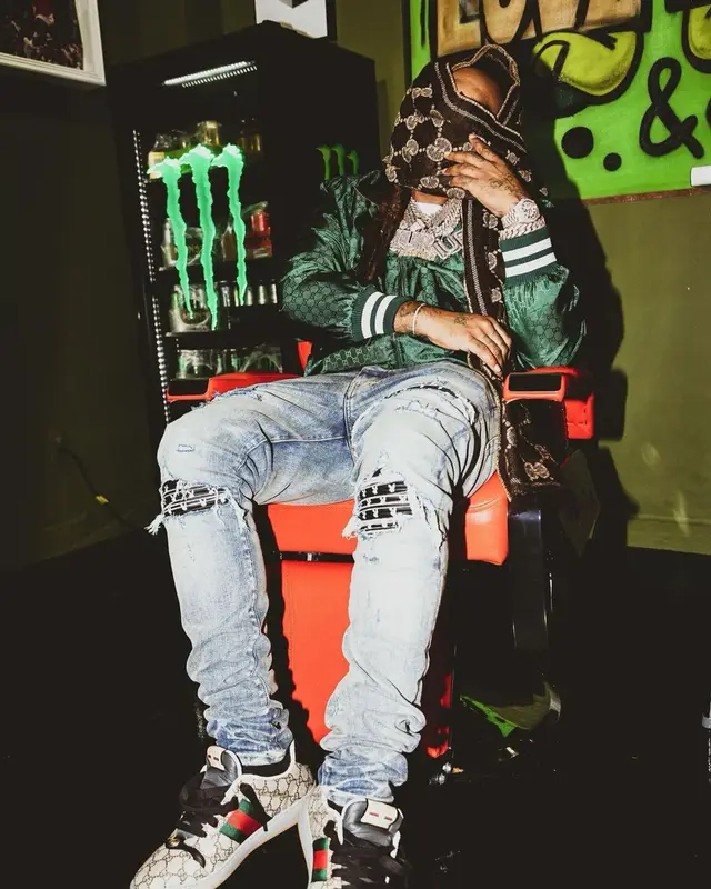 Icewear Vezzo outfit in Amiri and Gucci, 2021