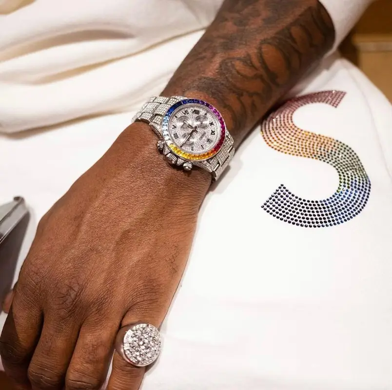 Fabolous outfit in Supreme, J Balvin Merch, and New Era, 2021