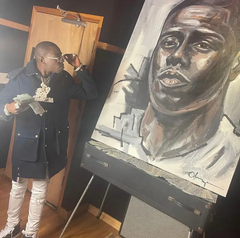 Bobby Shmurda outfit in Thom Browne, Amiri, and Polo Ralph Lauren, 2021