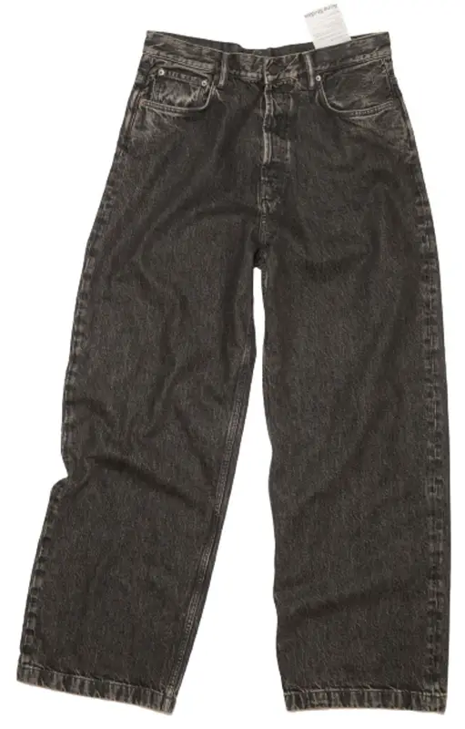 Acne Studios 1989 Grime Black Jeans | WHAT'S ON THE STAR?
