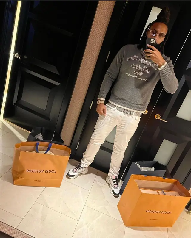 Money Man outfit in Dior, 2021