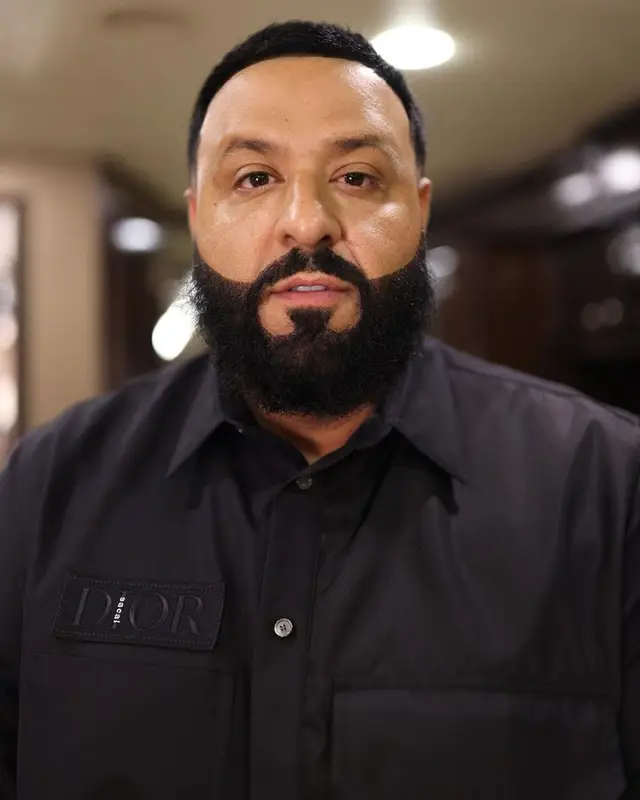 DJ Khaled outfit in Dior, Jordan, and Sacai, 2021