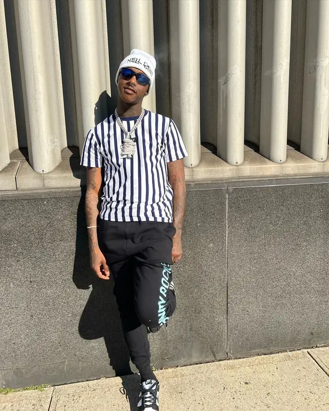 Famous Dex outfit in Huf, Nike, and Sus Boy, 2021
