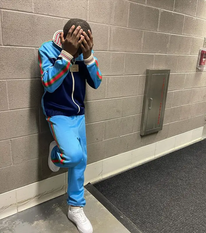 Bouba Savage outfit in Gucci and Nike, 2021
