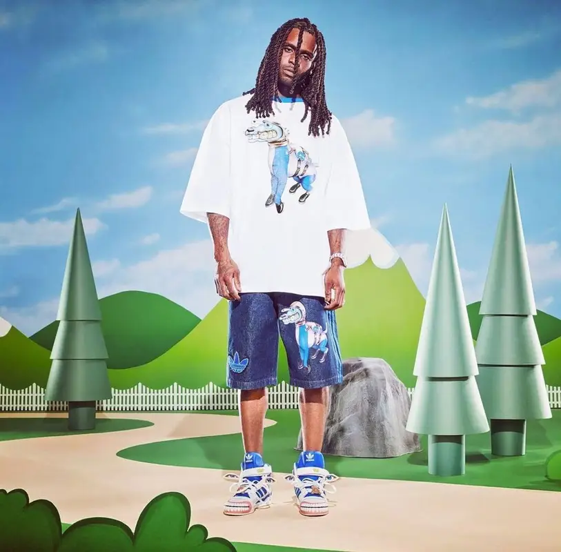 Chief Keef outfit in Adidas and Kerwin Frost, 2021