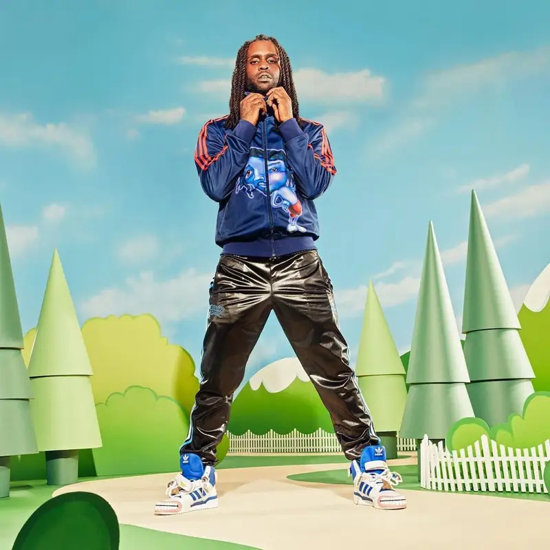 Chief Keef outfit in Adidas and Kerwin Frost, 2021