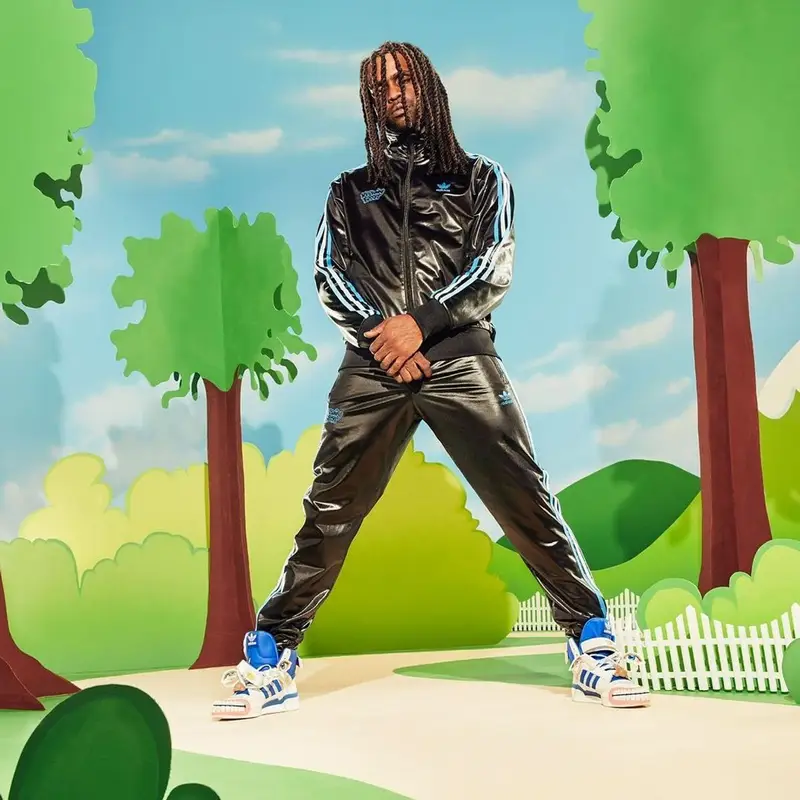 Chief Keef outfit in Adidas and Kerwin Frost, 2021