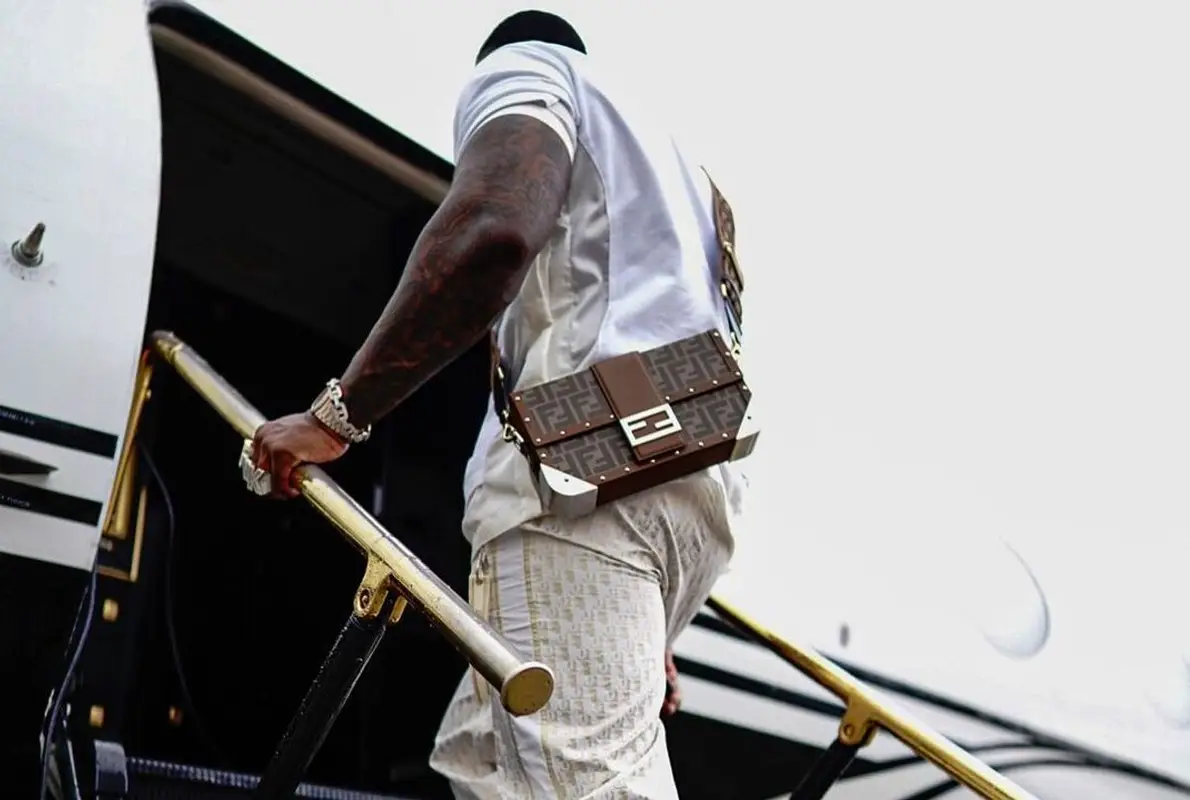 BandMan Kevo outfit in Dior, Fendi, and Sacai, 2021