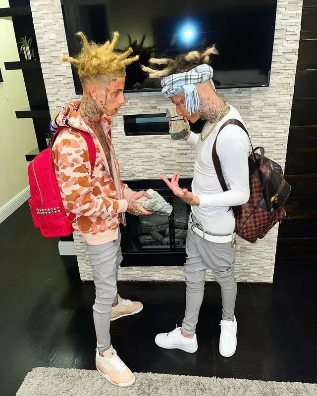 Flyysoulja outfit in Bape, B.B. Simon, and MCM, 2021