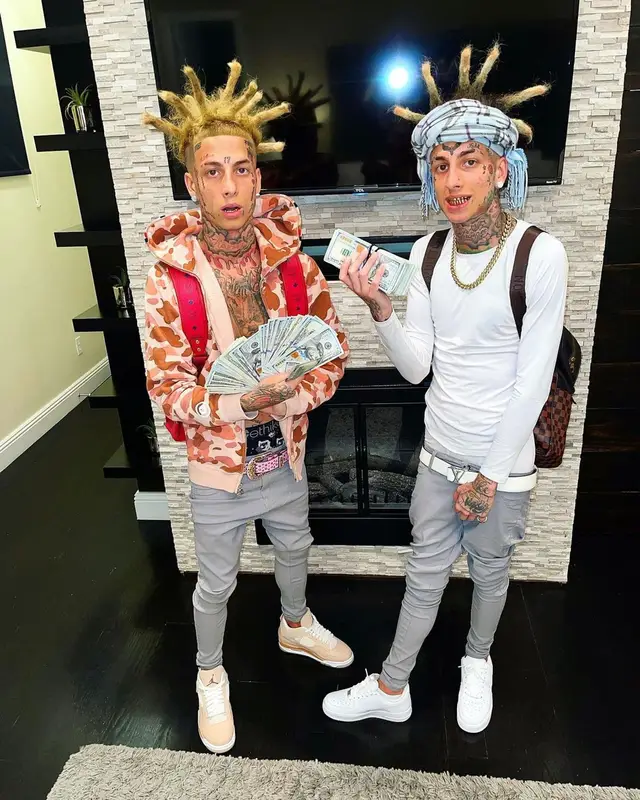 Flyysoulja outfit in Bape, B.B. Simon, and MCM, 2021