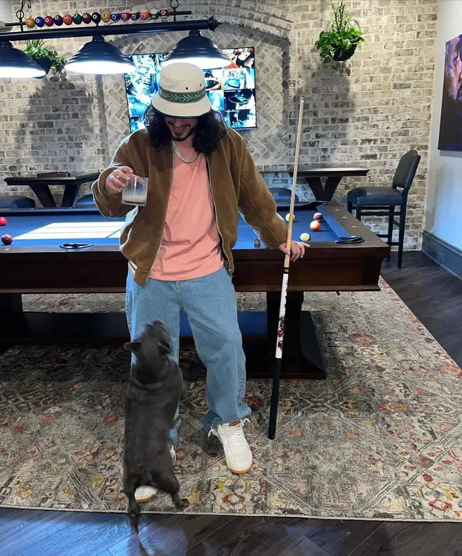Russ outfit in Levi’s, Jordan, and Casablanca, 2021