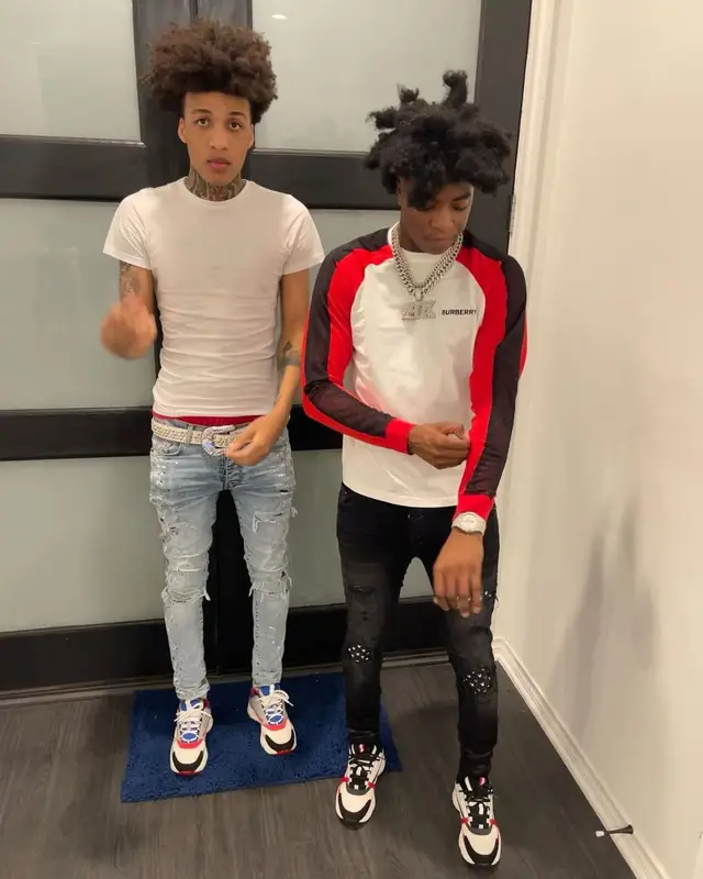 Backstreet TK outfit in Amiri, Dior, and B.B. Simon, 2021