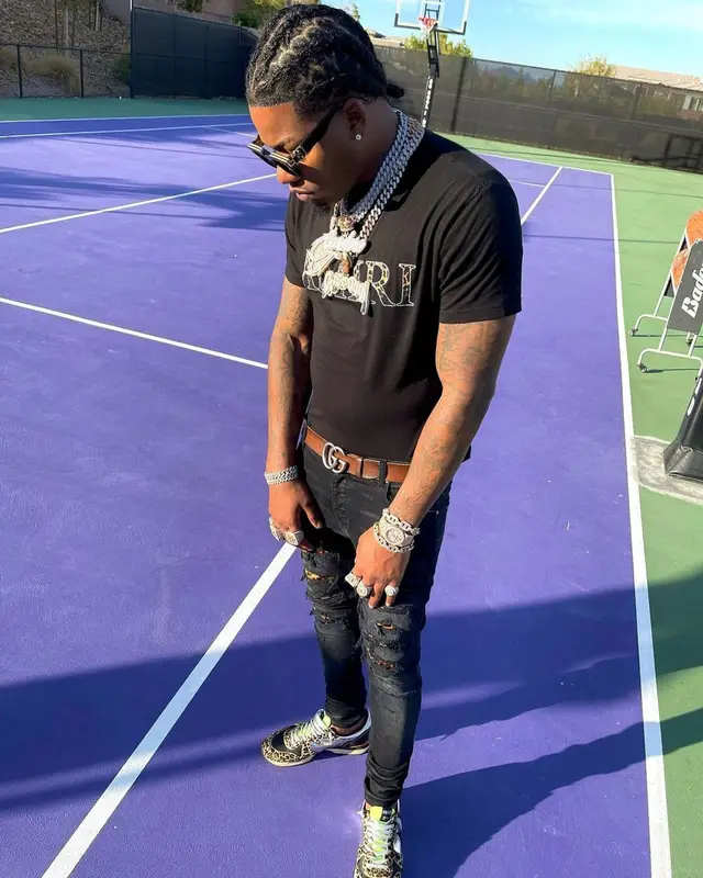 CJ So Cool outfit in Amiri and Louis Vuitton, 2021