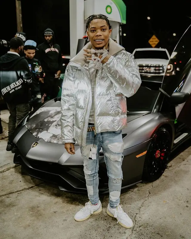 Lil Migo outfit in Diesel, Nike, and Burberry, 2021