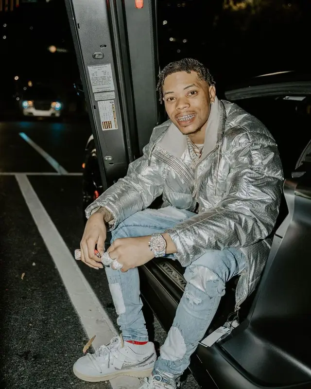 Lil Migo outfit in Diesel, Nike, and Burberry, 2021