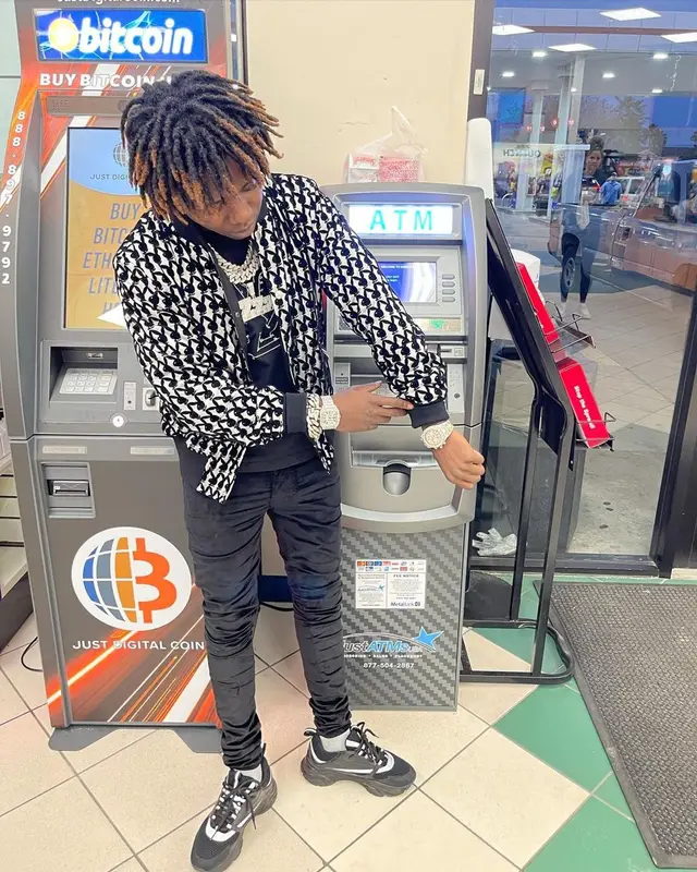 Jackboy outfit in Amiri, Louis Vuitton, and Dior, 2021