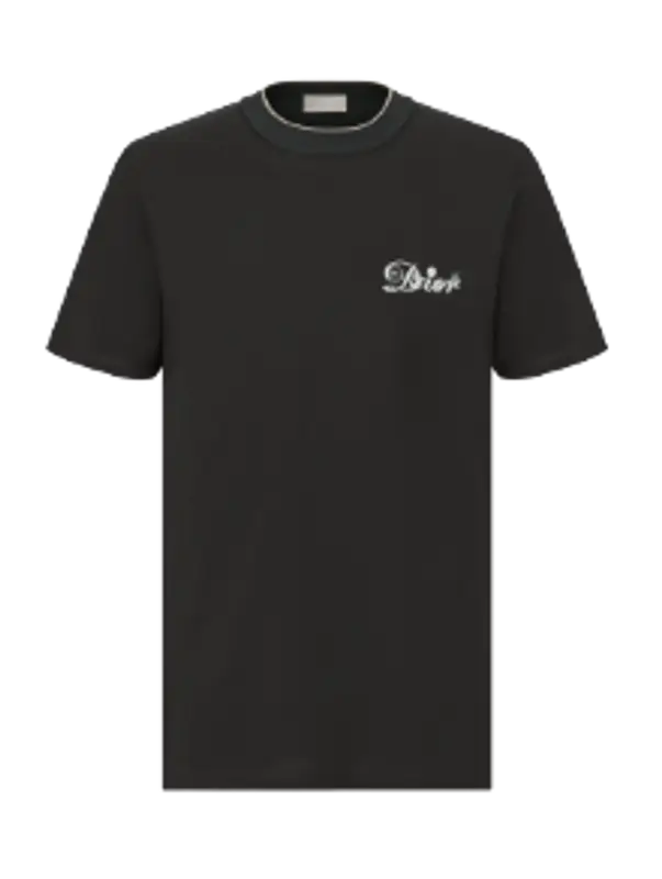 Dior Black Cotton Jersey T-Shirt $850