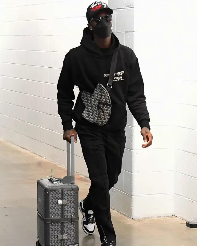 Dennis Schroder outfit in Nike, Dior, and Sourire, 2021