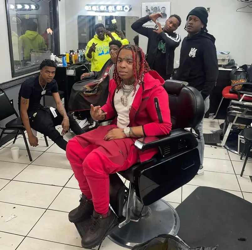 Lil Gotit outfit in Nike, 2021