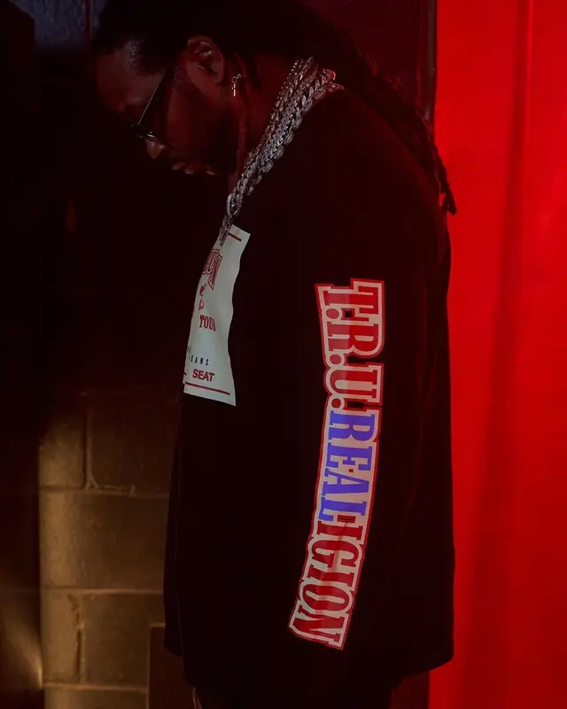2 Chainz outfit in True Religion and 2 Chainz Merch, 2021
