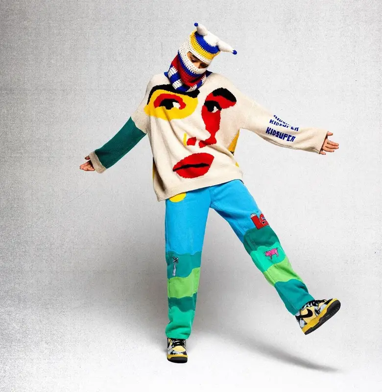 TheHxliday outfit in Nike and KidSuper, 2021