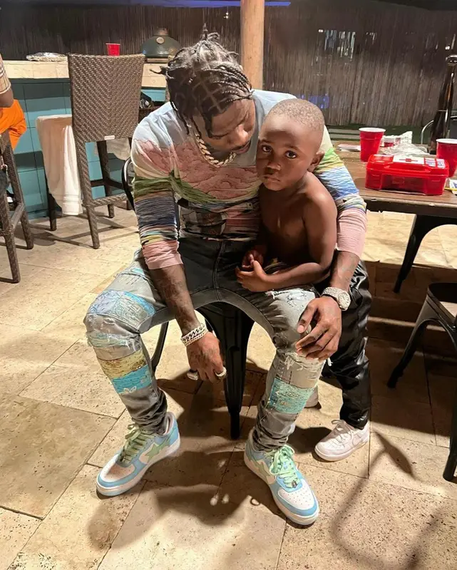 DaBaby outfit in Casablanca, Amiri, and Bape, 2021