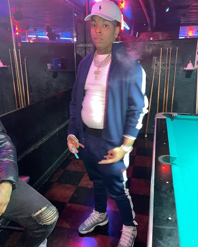 Lil Gotit outfit in Jordan and Polo Ralph Lauren, 2021