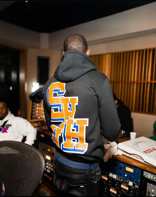 Bobby Shmurda outfit in Amiri, Jordan, and Louis Vuitton, 2021