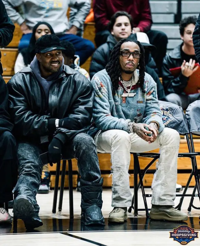 Quavo outfit in Kapital, Gallery Dept., and Jacques Marie Mage, 2021