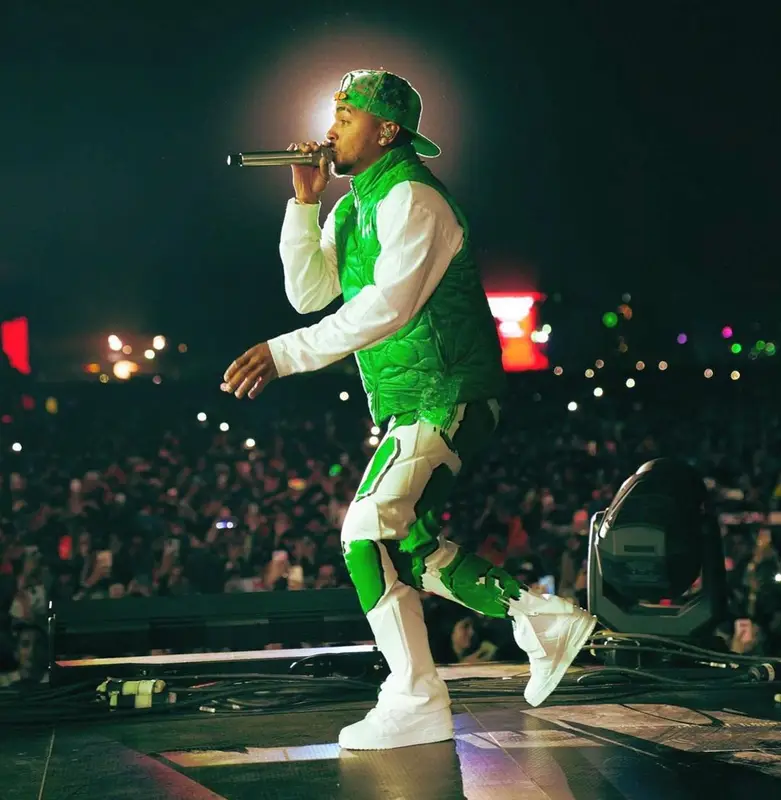 Ozuna outfit in Louis Vuitton, 2021