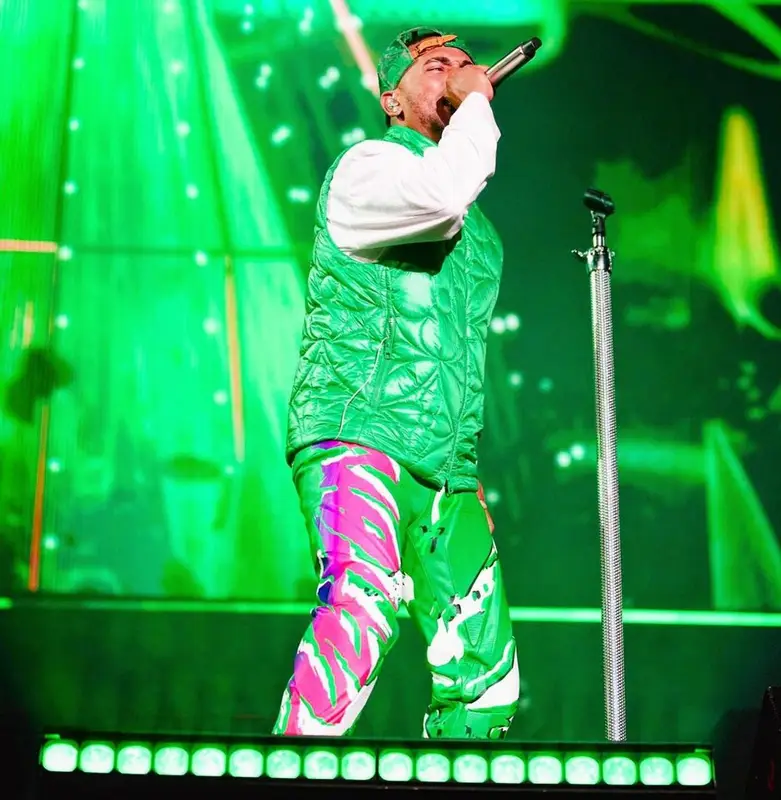Ozuna outfit in Louis Vuitton, 2021