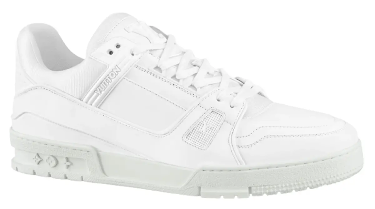 Louis Vuitton Lv White Trainer Sneakers $1220