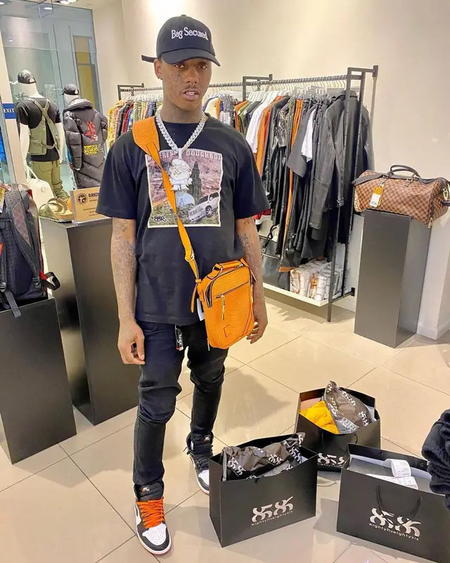 Famous Dex outfit in Sake Forever, Nike, and The Kool Kid, 2021
