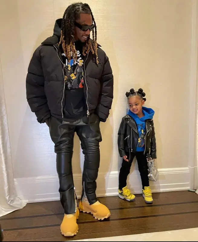 Offset outfit in Jacquemus, Yeezy, and Balenciaga, 2021