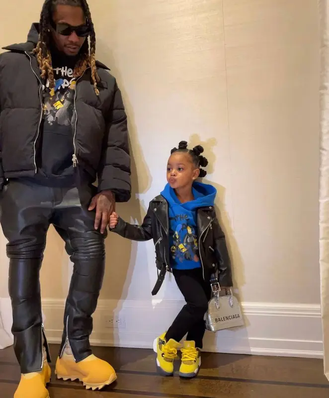 Offset outfit in Jacquemus, Yeezy, and Balenciaga, 2021