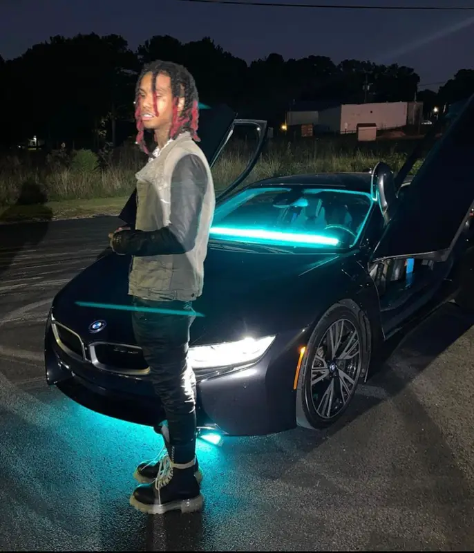 Lil Gnar outfit in Rick Owens, 2021