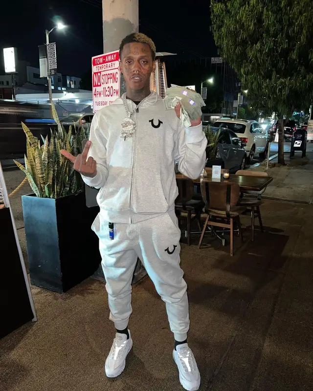 Famous Dex outfit in True Religion and Nike, 2021