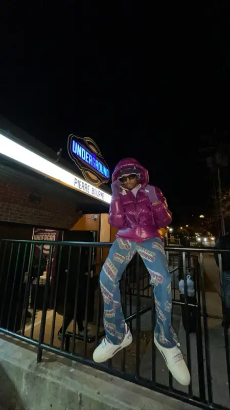 Pierre Bourne outfit in Moncler, Hysteric Glamour, and Louis Vuitton, 2021