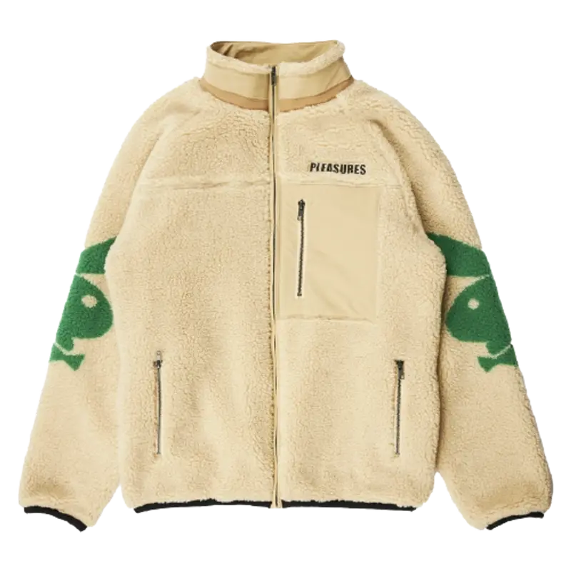 Pleasures Bunny Pile Shepra Zip Jacket $170