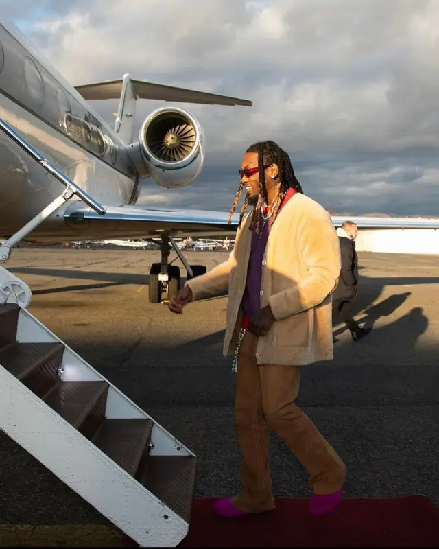 Offset outfit in Marc Jacobs and Marni, 2021