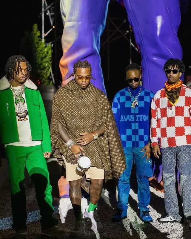 Metro Boomin outfit in Louis Vuitton, 2021
