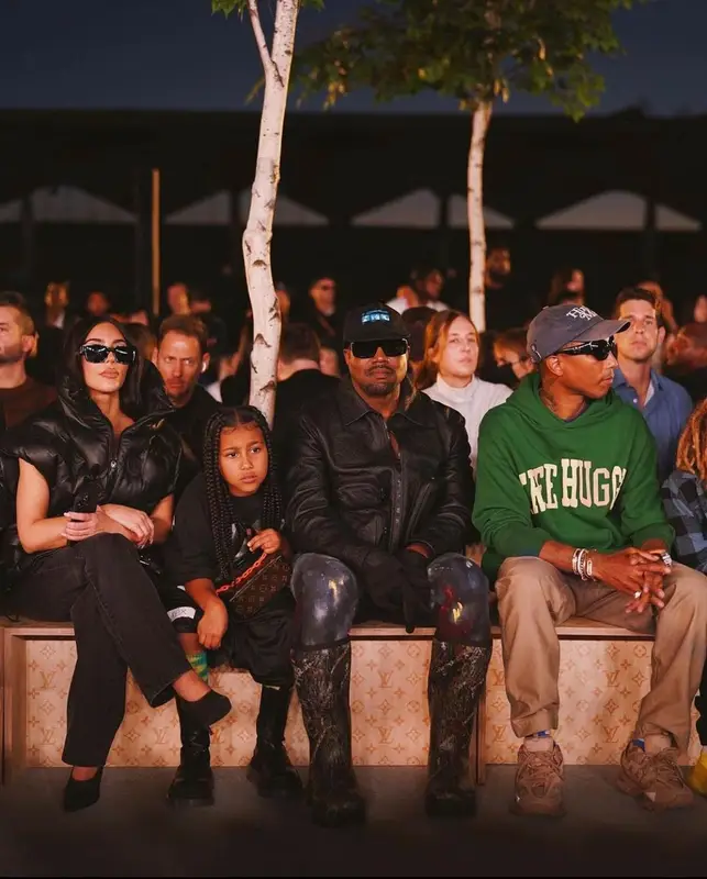 Pharrell Williams outfit in Balenciaga, Human Made, and Girls Don't Cry, 2021