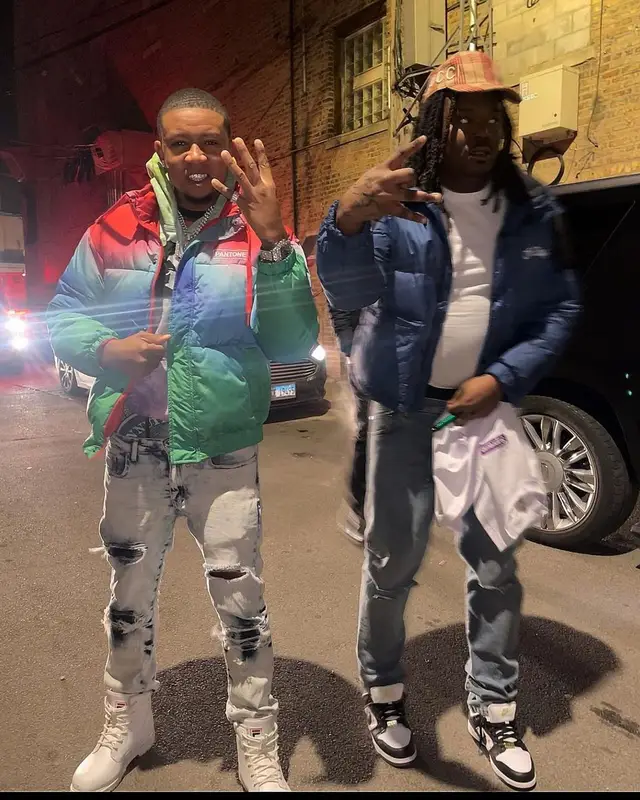 RealYungG outfit in Pantone and Fila, 2021