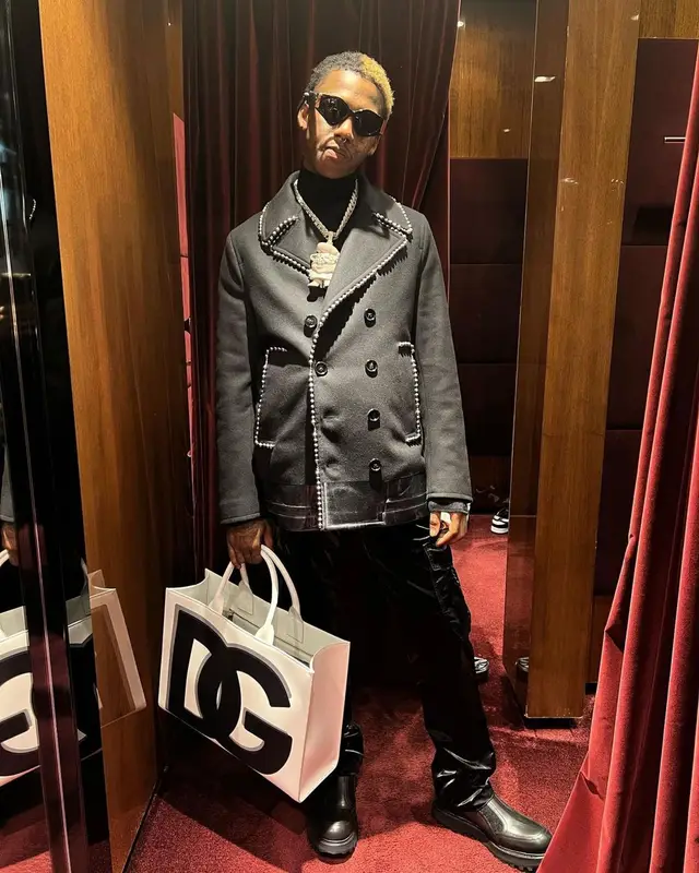 Famous Dex outfit in Dolce & Gabbana, 2021