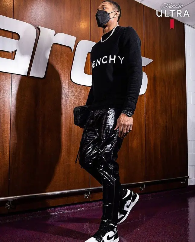 Bradley Beal outfit in Givenchy, Fear of God, and Nike, 2021
